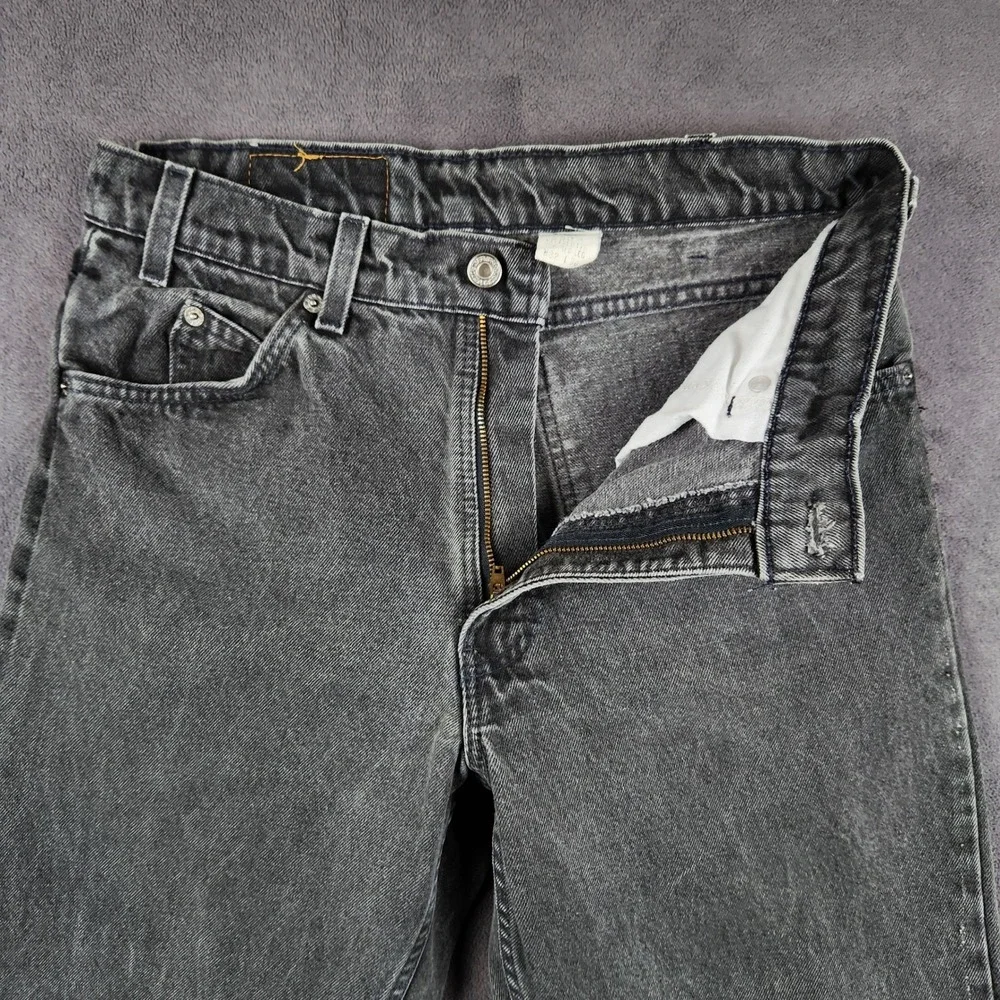 Vintage Levis 550 Orange Tab Jeans Mens 32x30 Faded Black USA 90s Measures 30x30